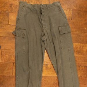 Netherlands, Dutch Military Surplus Olive Pants